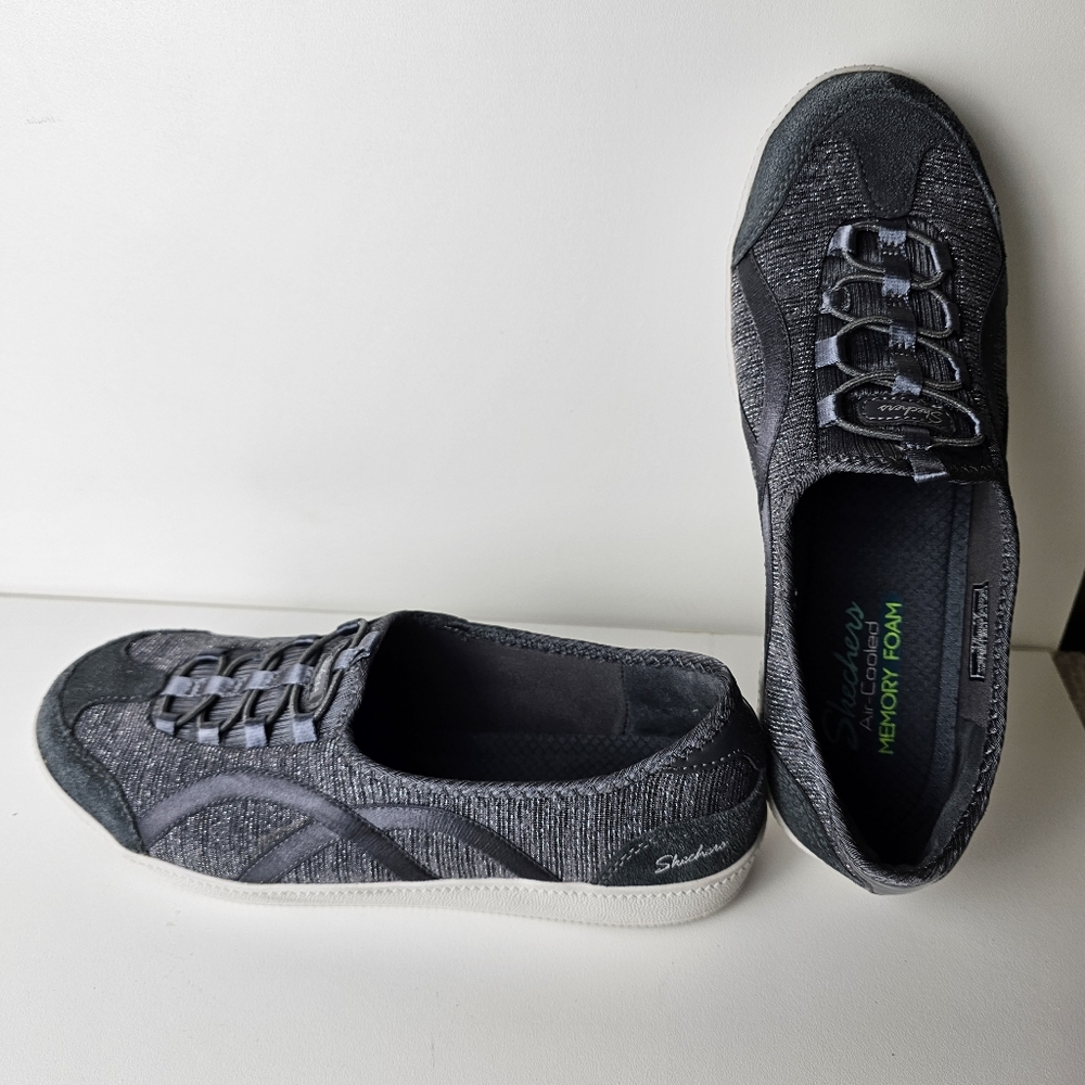 Skechers Gray Slip-On Athletic Sneakers
